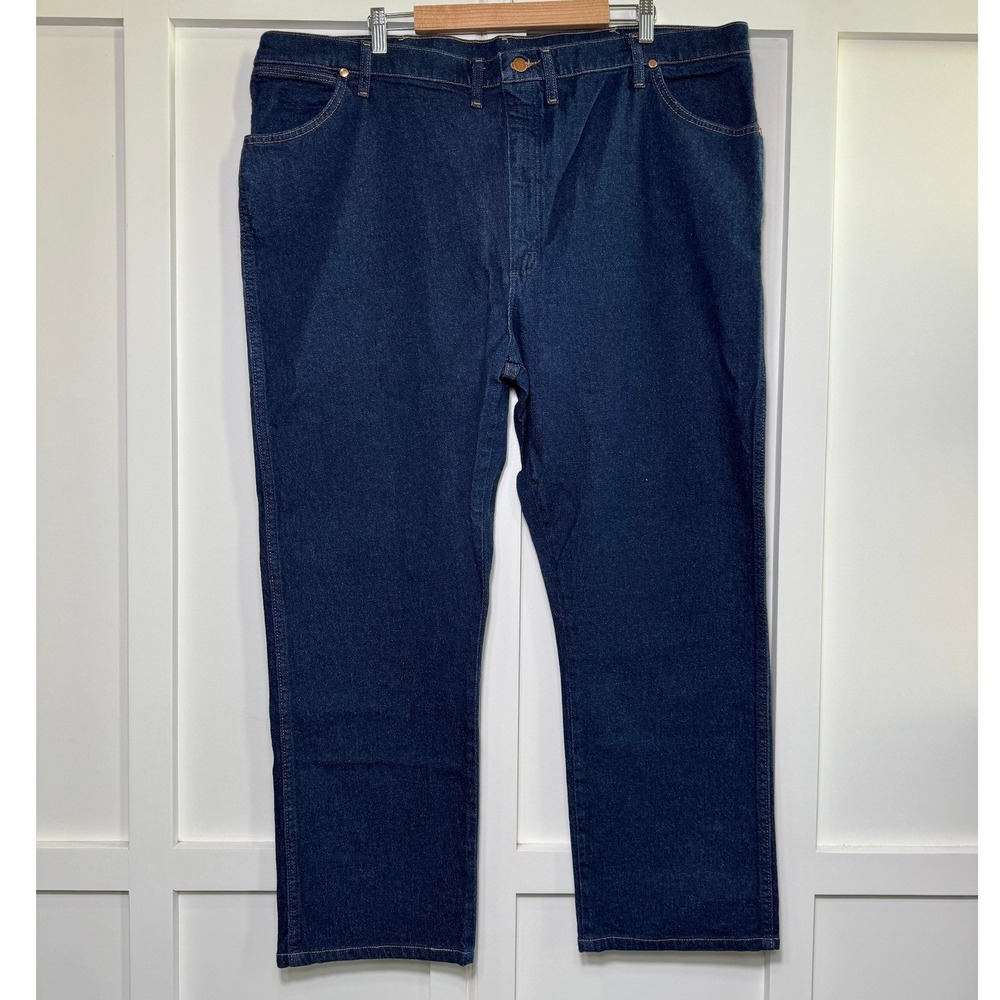 Wrangler Mens Cowboy Cut 947STR Regular Fit Stretch Jeans Blue 48x32 NWT
